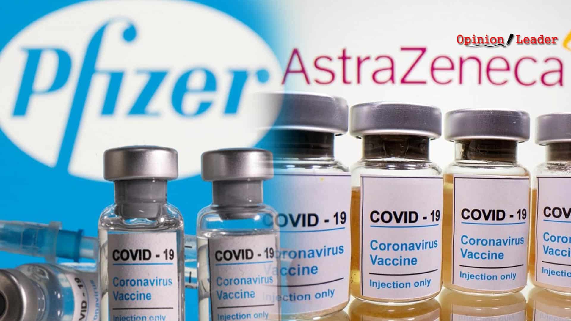 τα εμβόλια Pfizer εναντίον AstraZeneca