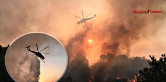 Φωτιά - ελικόπτερο Chinook - μάχη πάνω φλεγόμενη Αττική