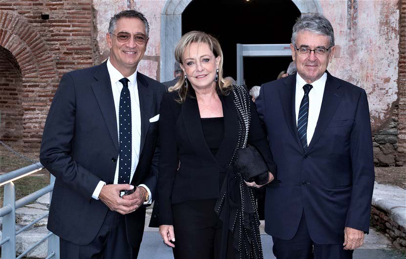 κ. Γιώργος Ντάβλας, κα Νίκη Ανδρεάδη & κ. Σταύρος Ανδρεάδης, Πρόεδρος Διοικούσας Επιτροπής του Ιδρύματος Θεοφανώ