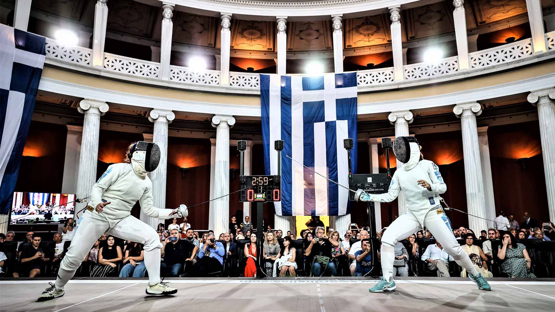 Περιστύλιο Ζαππείου: Αναβίωσε η ξιφασκία 126 χρόνια μετά τους Ολυμπιακούς Αγώνες της Αθήνας