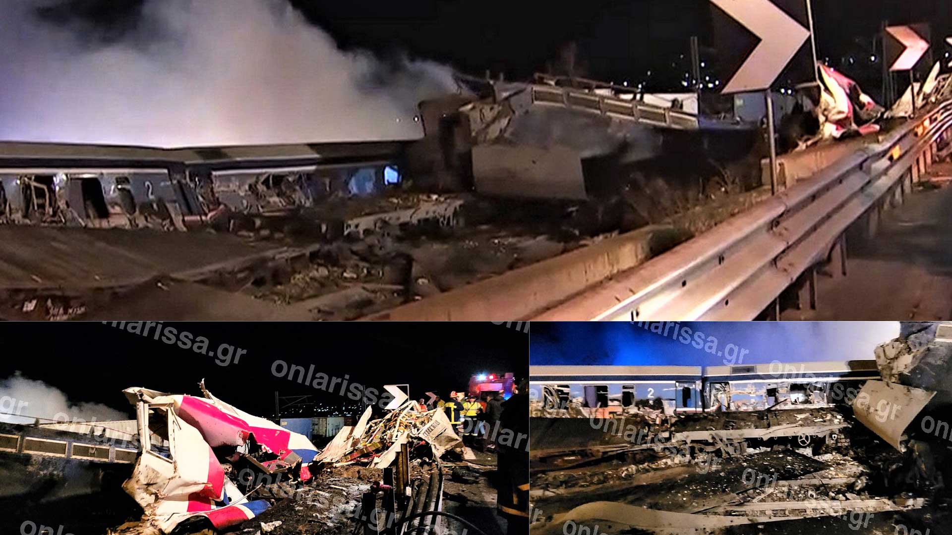 Λάρισα: Δεκάδες νεκροί και τραυματίες από τη σύγκρουση τρένων