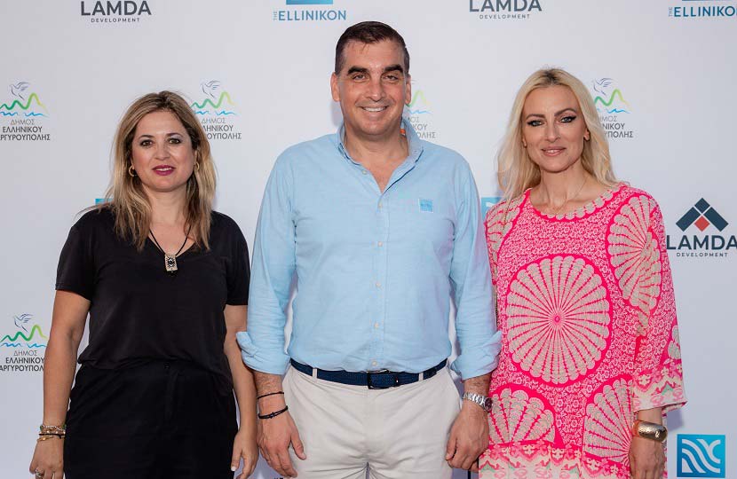 Σίσσυ Ηλιοπούλου (Chief Marketing & Communications Officer Lamda), Γιάννης Κωνσταντάτος (Δήμαρχος Ελληνικού – Αργυρούπολης), Ελίνα Σαουρίδη