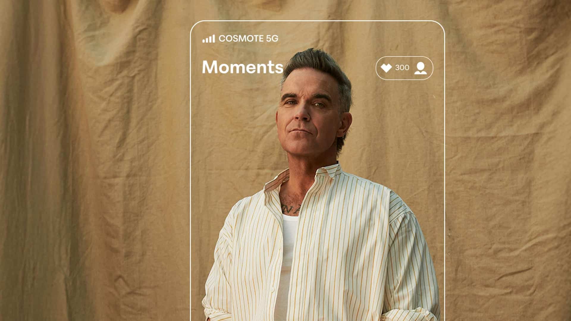 Ο Robbie Williams στο Καλλιμάρμαρο - Μεγάλος Χορηγός η COSMOTE TELEKOM