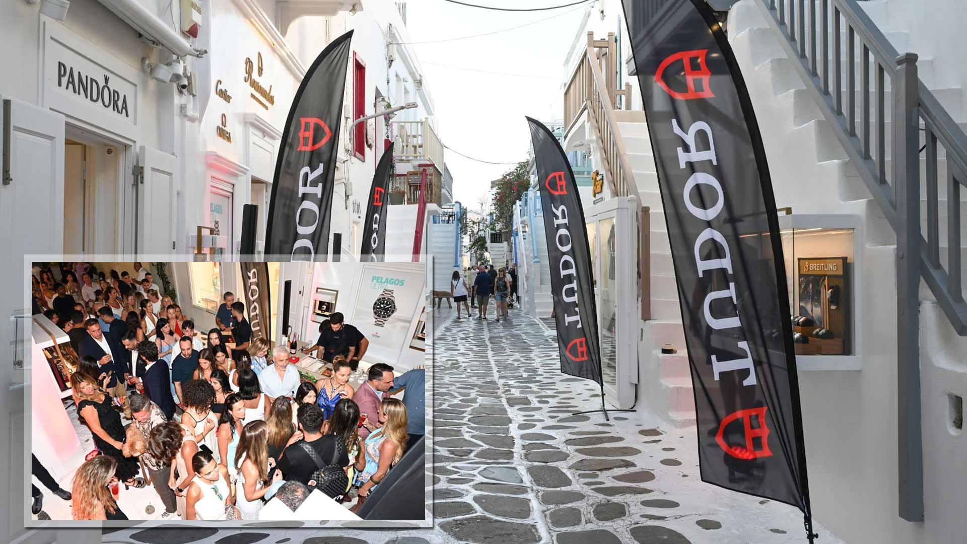 ROUSOUNELOS & TUDOR: Εντυπωσιακό event στην καρδιά της Μύκονου