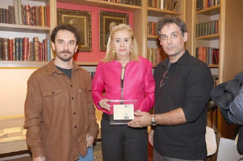 Νίκος Μαρτίνος, Μαρία Αντωνιάδου (Πρόεδρος ΕΣΗΕΑ και Μορφωτικού Ιδρύματος), Γιάννης Μαρτίνος