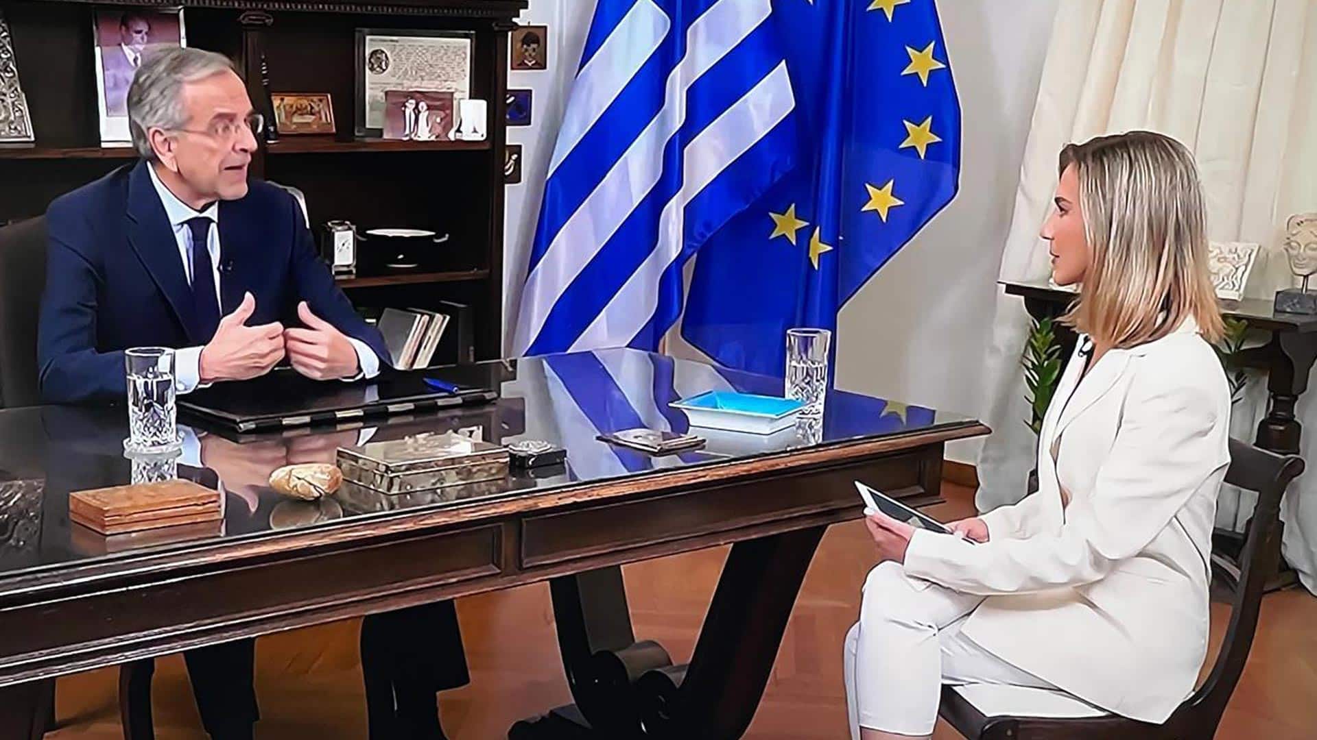 Αντώνης Σαμαράς συνέντευξη Ιρένα Αργύρη - επίθεση στον Κυριάκο Μητσοτάκη