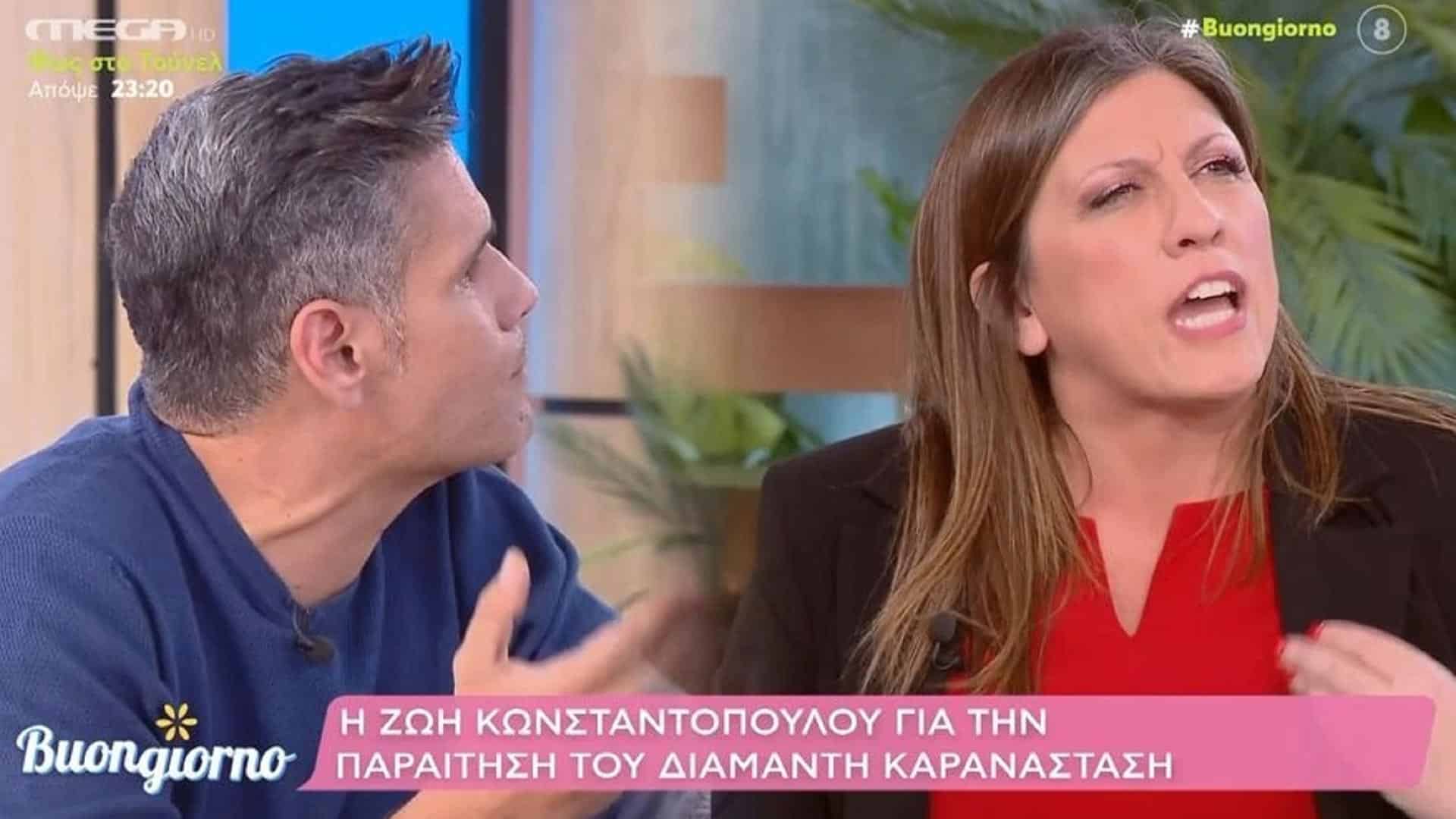 Καβγάς Κωνσταντοπούλου - Ουγγαρέζου στον αέρα του «Buongiorno» - Σε ρόλο «πυροσβέστη» η Σκορδά