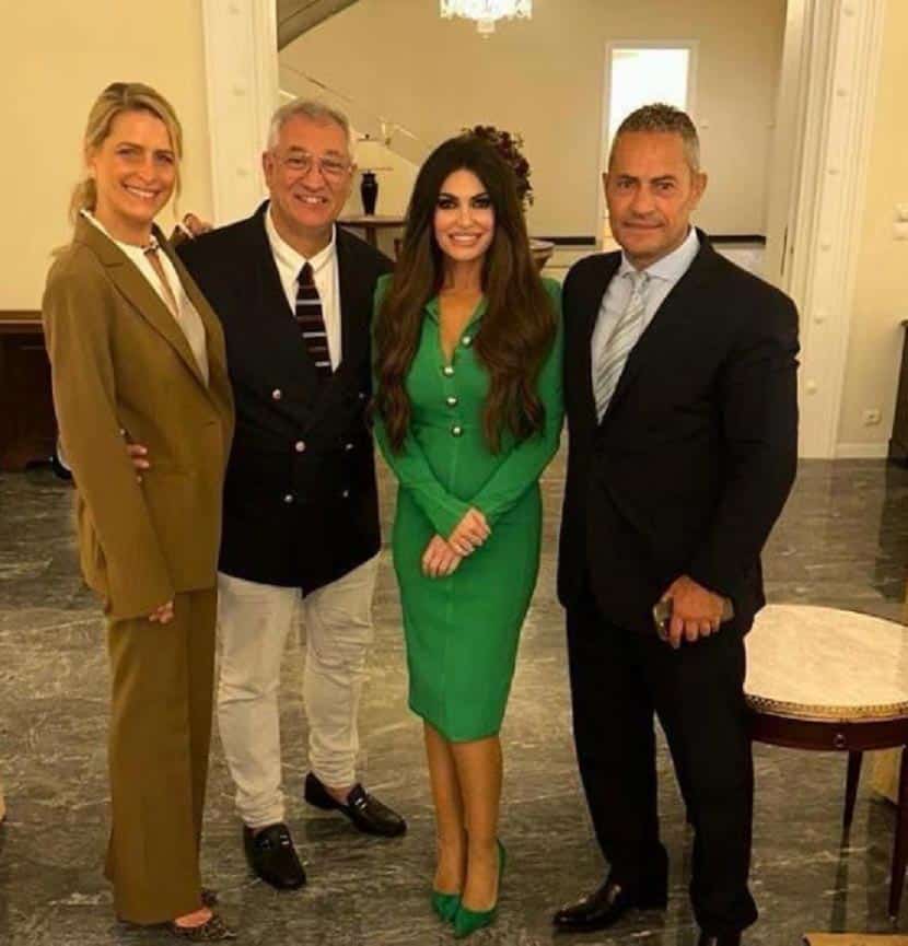 Τατιάνα Μπλάτνικ, Γιώργος Ντάβλας, Κίμπερλι Γκιλφόιλ (πρέσβης των ΗΠΑ), Τζον Χριστοδούλου