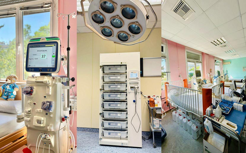 Μηχανήματα σύγχρονης τεχνολογίας για αιµοκάθαρση, αιµοδιήθηση, αιµοδιαδιήθηση και on line μεθόδους