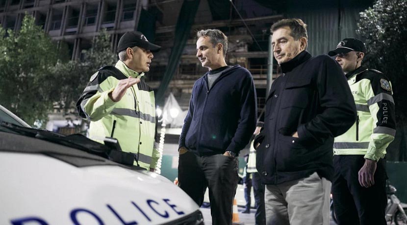 Κυριάκος Μητσοτάκης - μπλόκο Τροχαίας