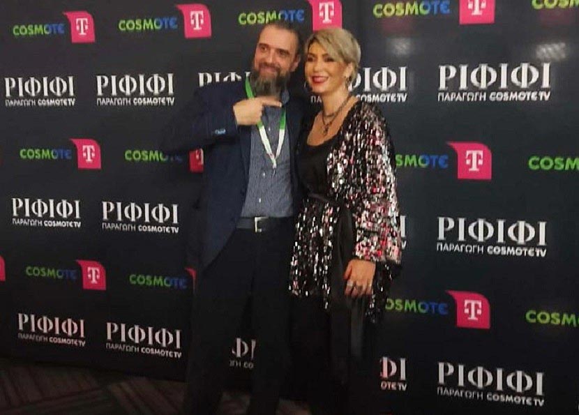 Ο Σωτήρης Τσαφούλιας με την Μαρία Μάρκου