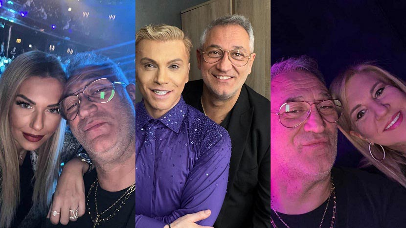 Ο Γιώργος Ντάβλας με την Τίνα Μεσσαροπούλου, τον Τάκη Ζαχαράτο και την Δέσποινα Μοιραράκη