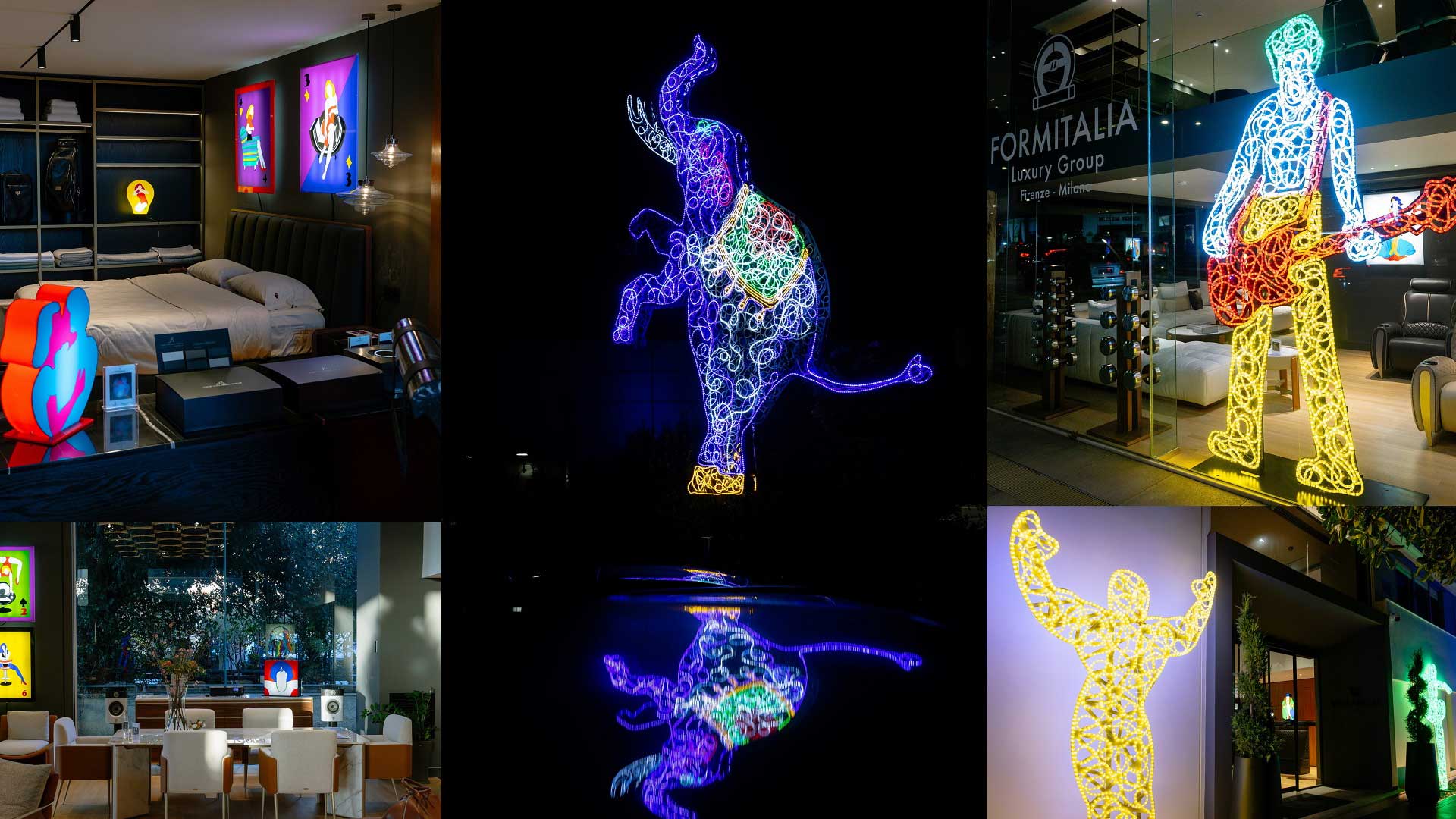 MARCO LODOLA: Τέχνη, φως και design στο showroom της VARANGIS