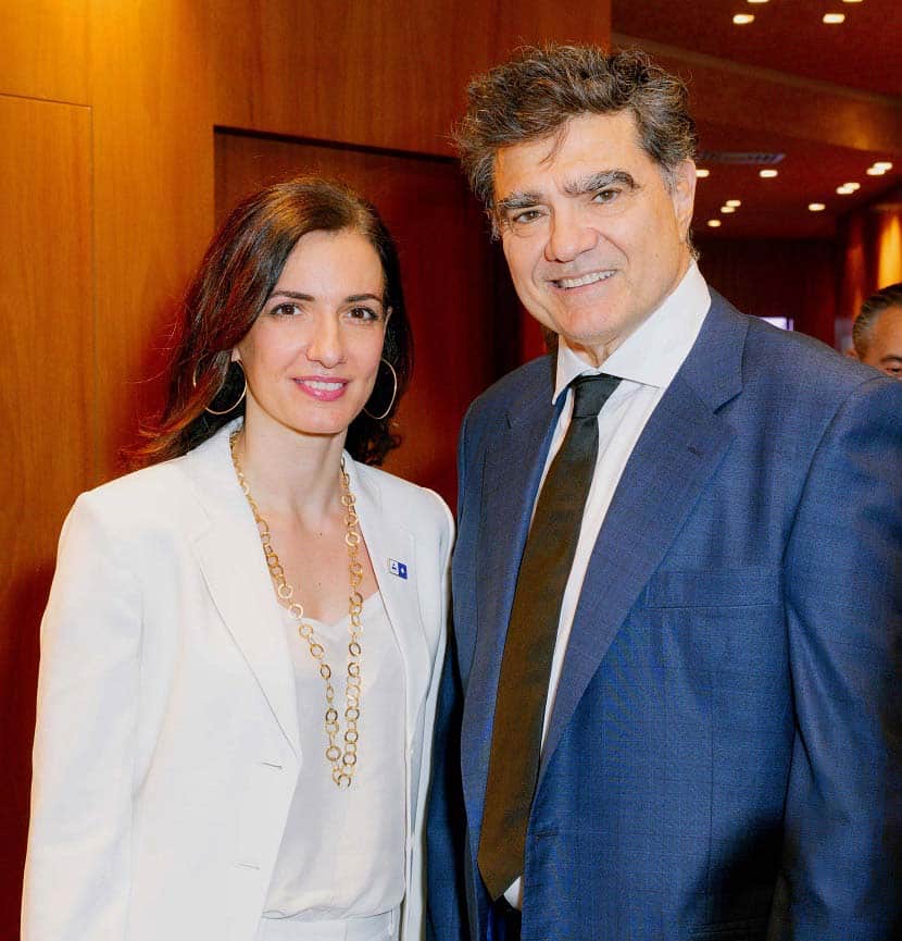 Η κα. Χριστίνα Κεφαλογιάννη και ο κ. Γιάννης Β. Βαρδινογιάννης