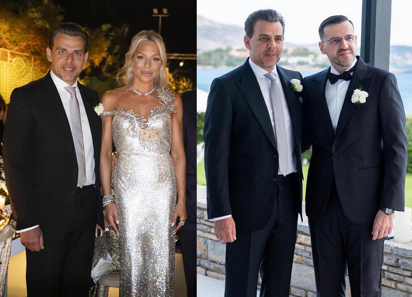 Ο Βασίλης Αποστολόπουλος με την σύζυγο του Ρόη Αποστολοπούλου και τον γαμπρό Χρήστο Αποστολόπουλο