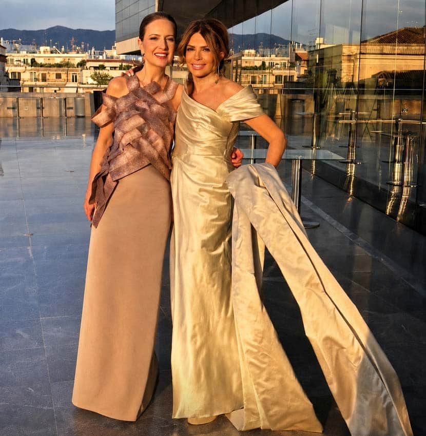 Η Denise Eleftheriou με τη Μιμή Ντενίση